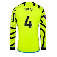 Arsenal Benjamin White #4 Vonkajší futbalový dres 2023-24 Dlhy Rukáv